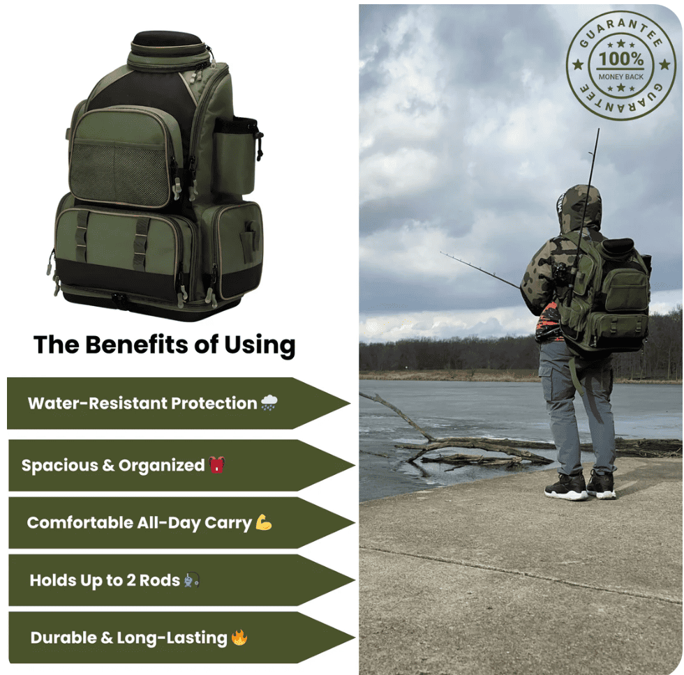 Pro Fishing Tackle Backpack