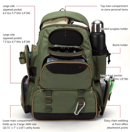 Pro Fishing Tackle Backpack